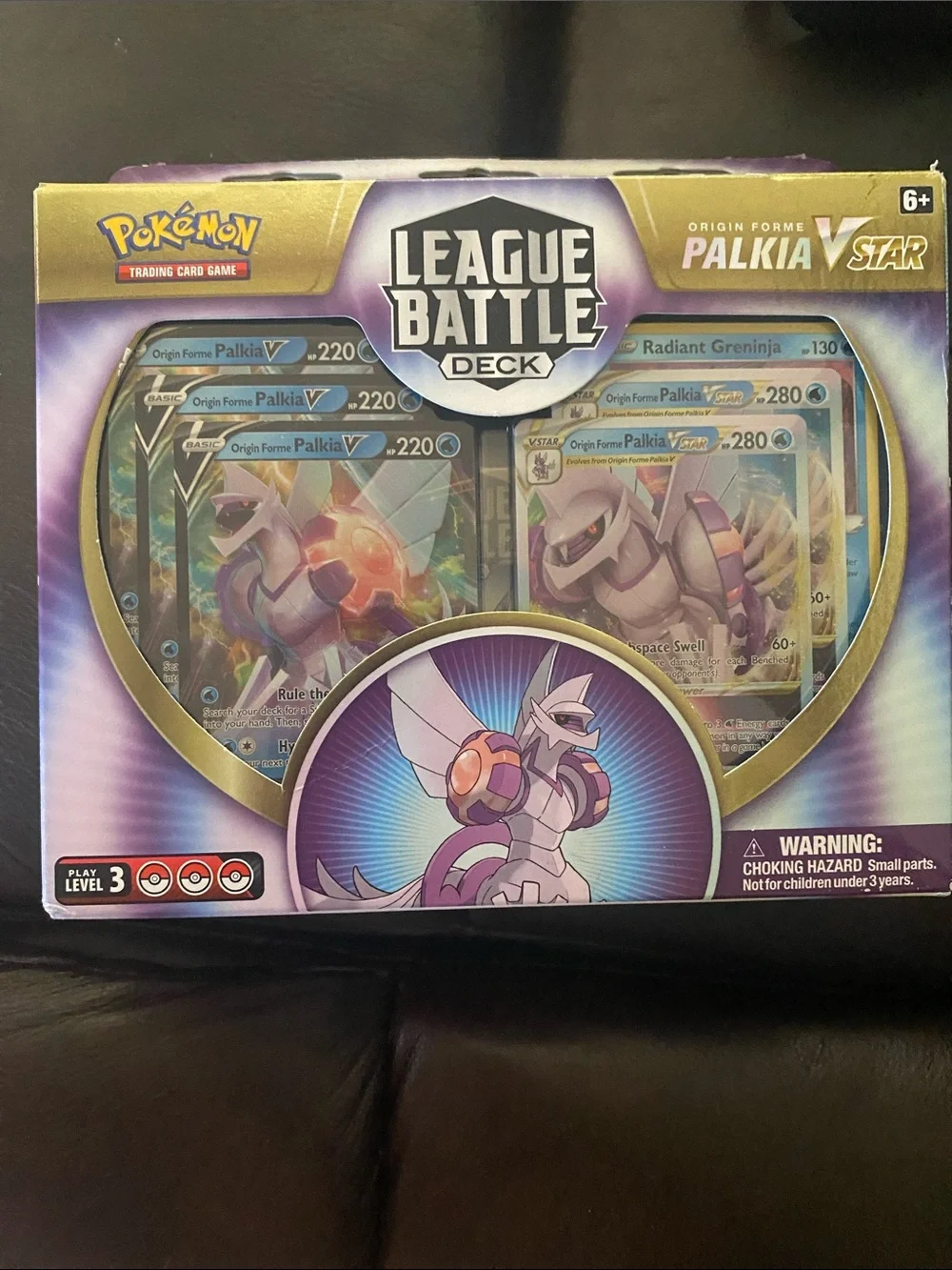 Pokemon League Battle Deck Origin Forme Palkia V - Purple & Gold